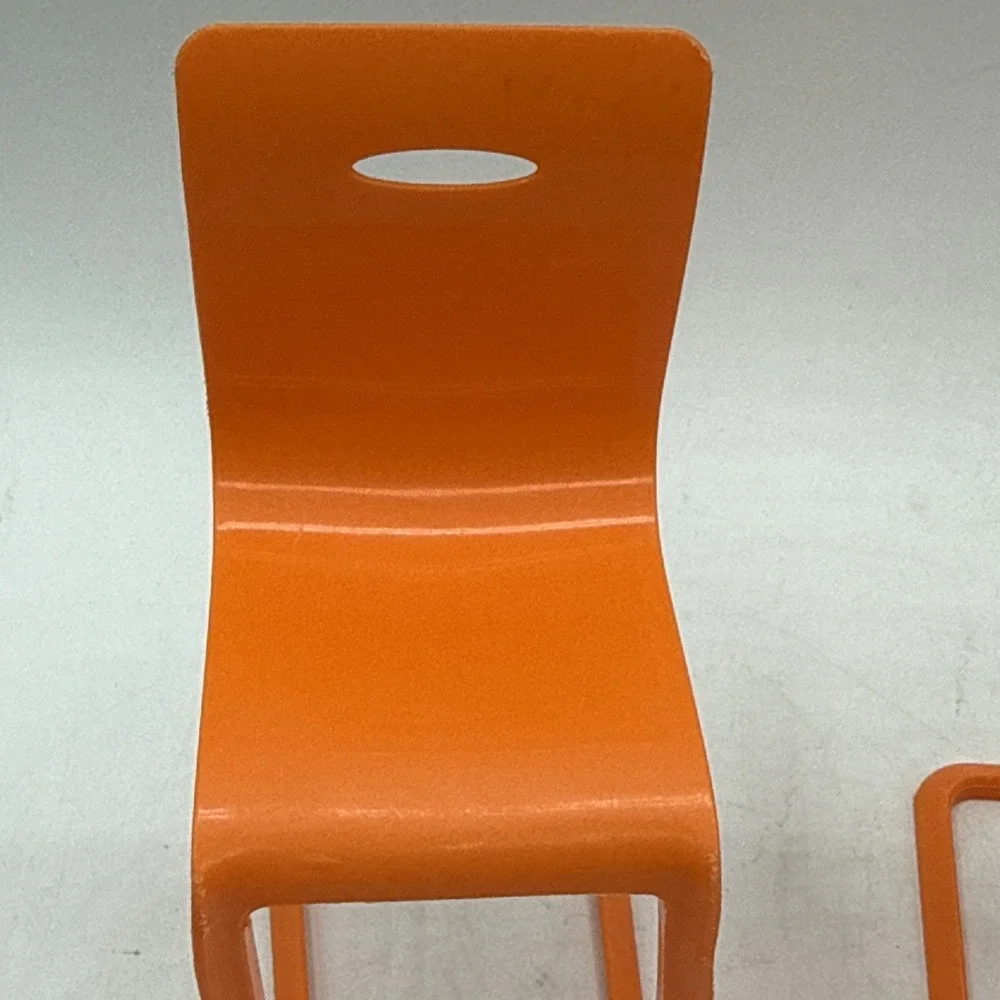 Barbie Doll House Playset 3-Story Townhouse DLY32 Replacement 2 Orange Chairs